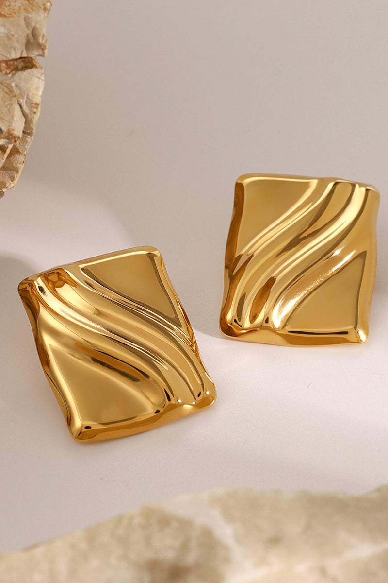 Women's Bold Square Statement Earring