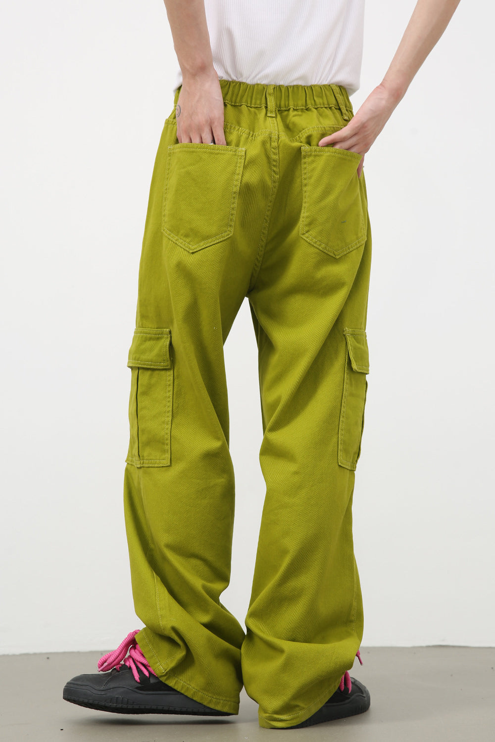 Pantalones cargo casuales de pierna ancha de moda