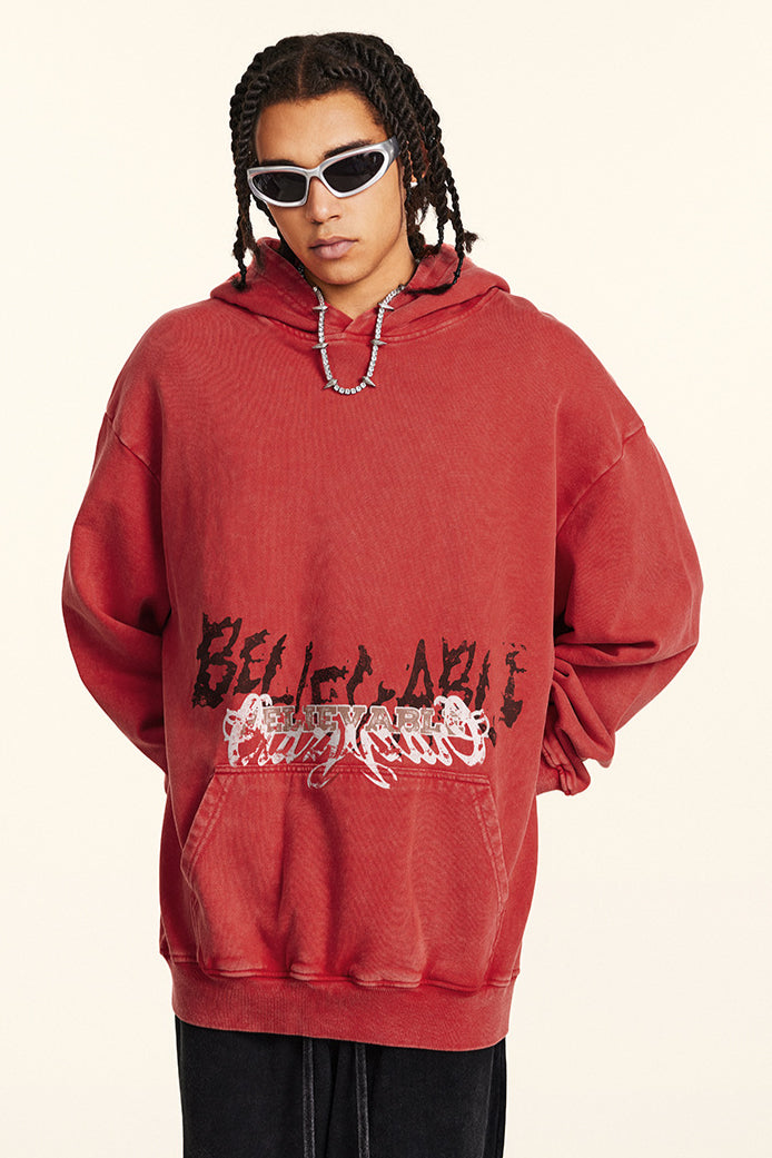 Men's Oversized Hoodie with Cool Graphic Print