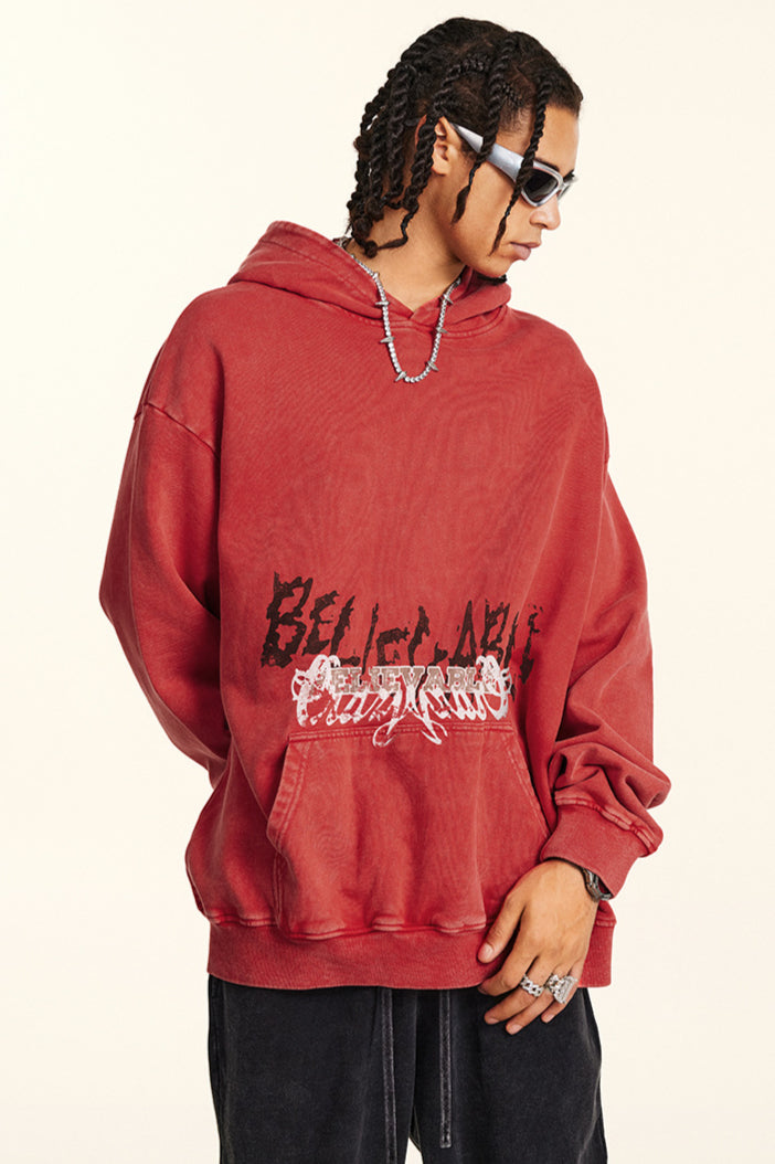 Men's Oversized Hoodie with Cool Graphic Print