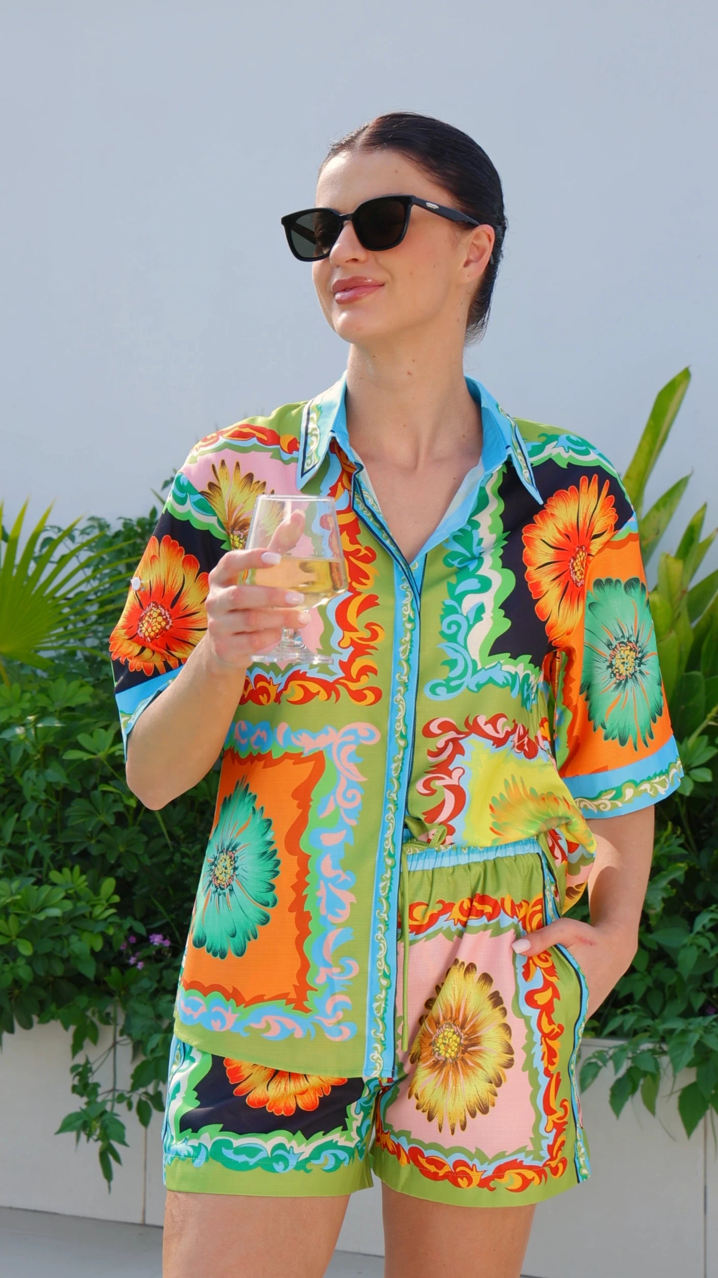The Palm Springs - Shirt and Short Set