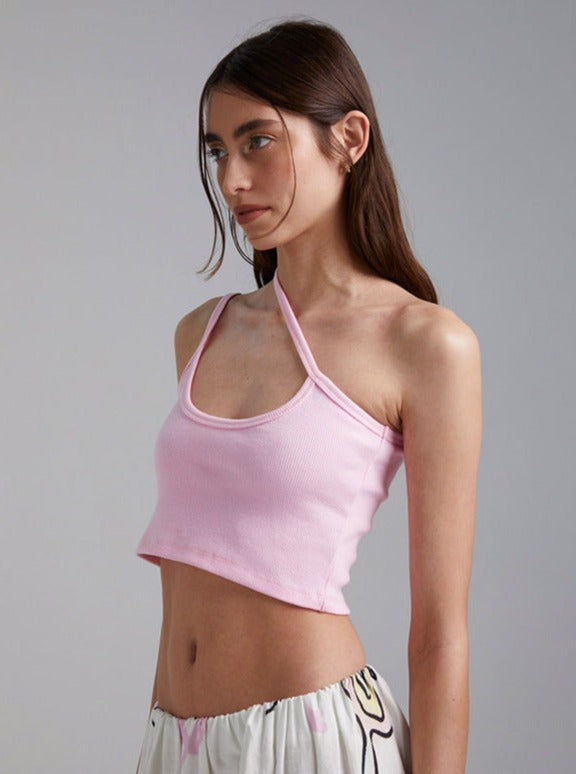 Asymmetric One Shoulder Crop Top