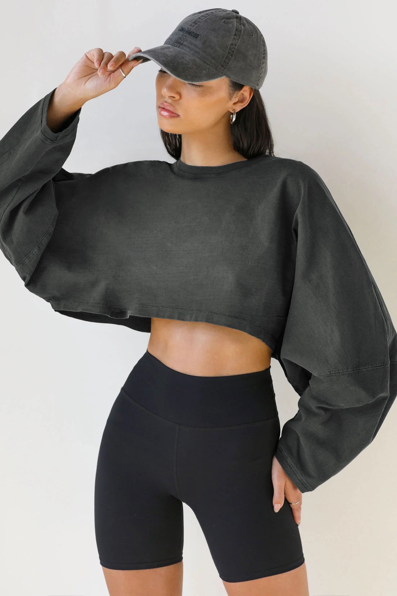 Ethereal Drift Oversized Crop Top