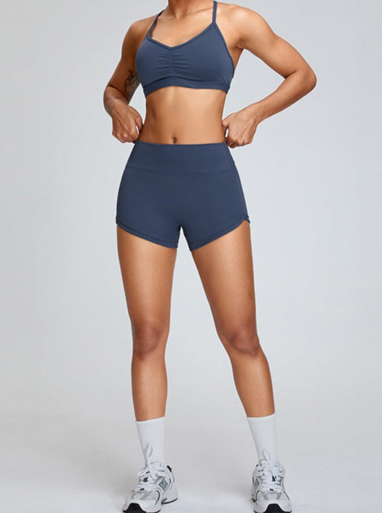 Pantalones cortos de fitness para levantar glúteos y reafirmar el abdomen 