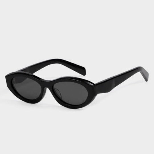 Cat-Eye Narrow Frame Plate Anti-UV Sunglasses