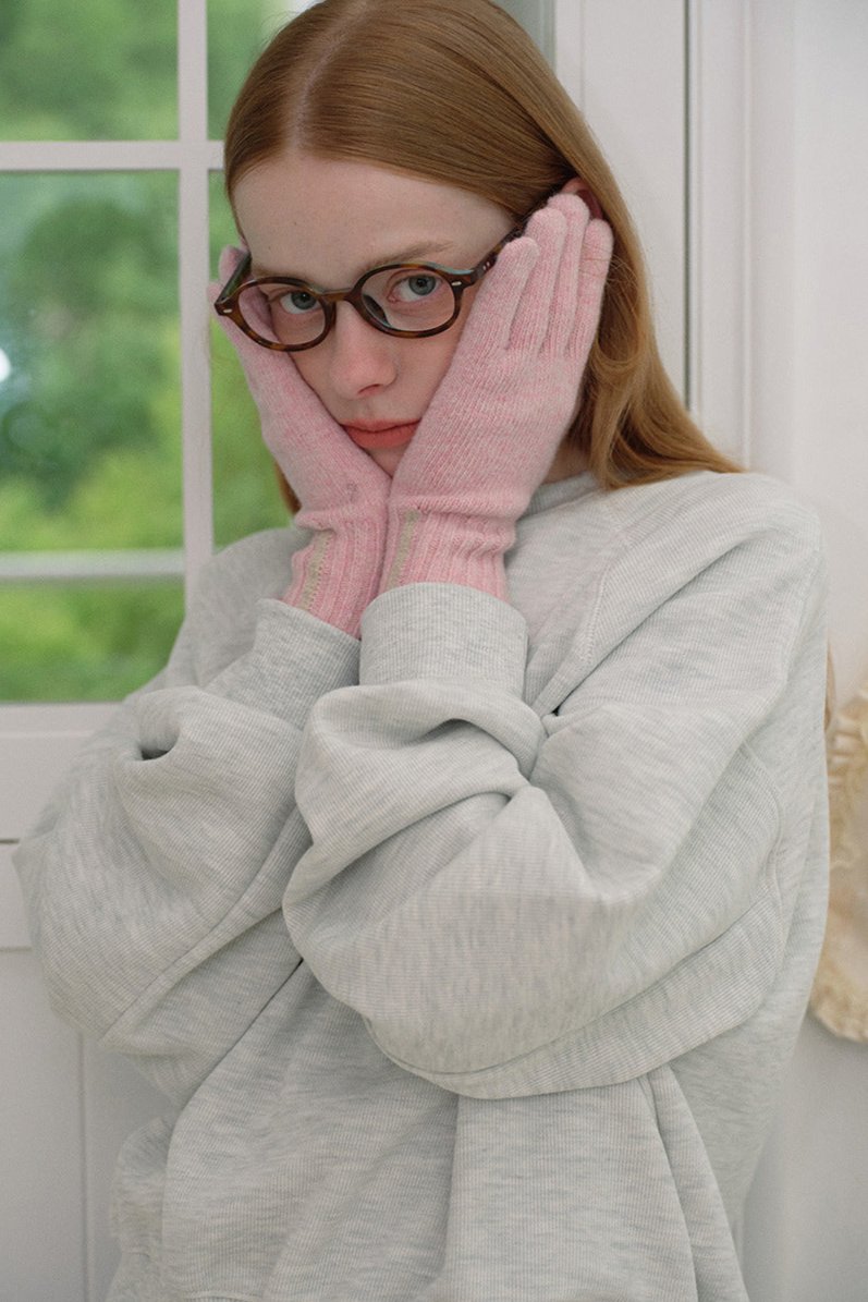 Guantes de invierno elegantes de lana suave y sólida 