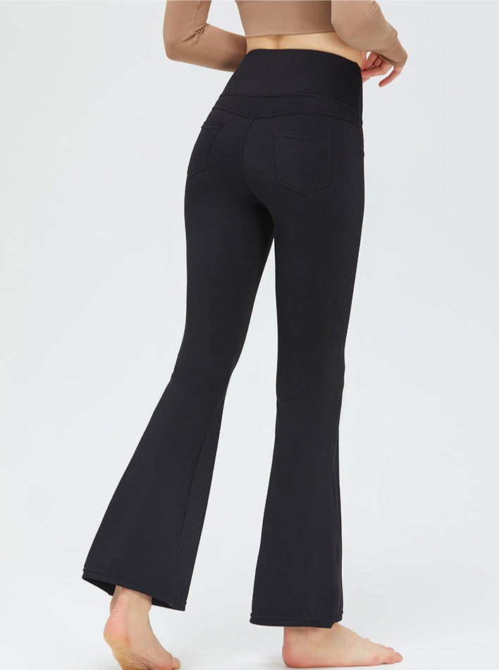 Bell-Bottom Hip-Lifting Slim-Flared Yoga Pants