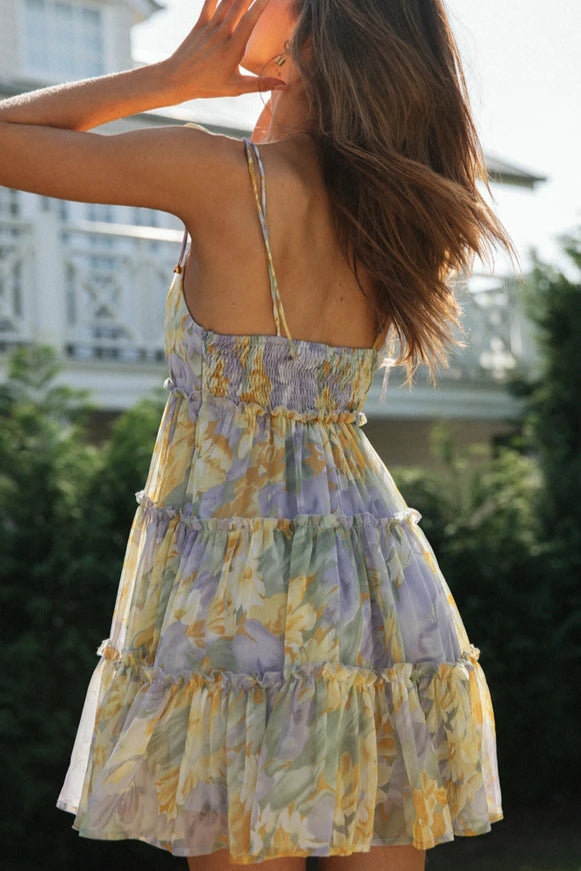 Whispered Blooms Tiered Sundress