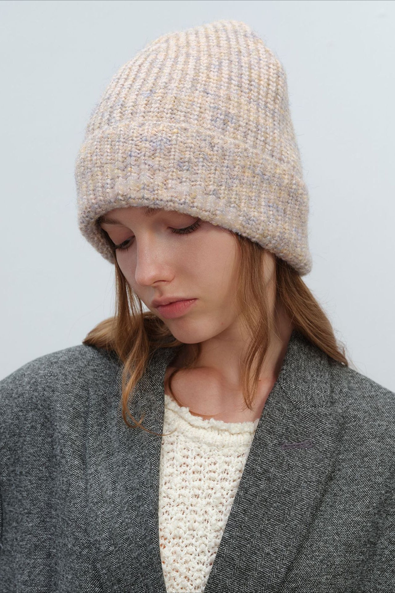 Gorro de lana de punto de moda para invierno