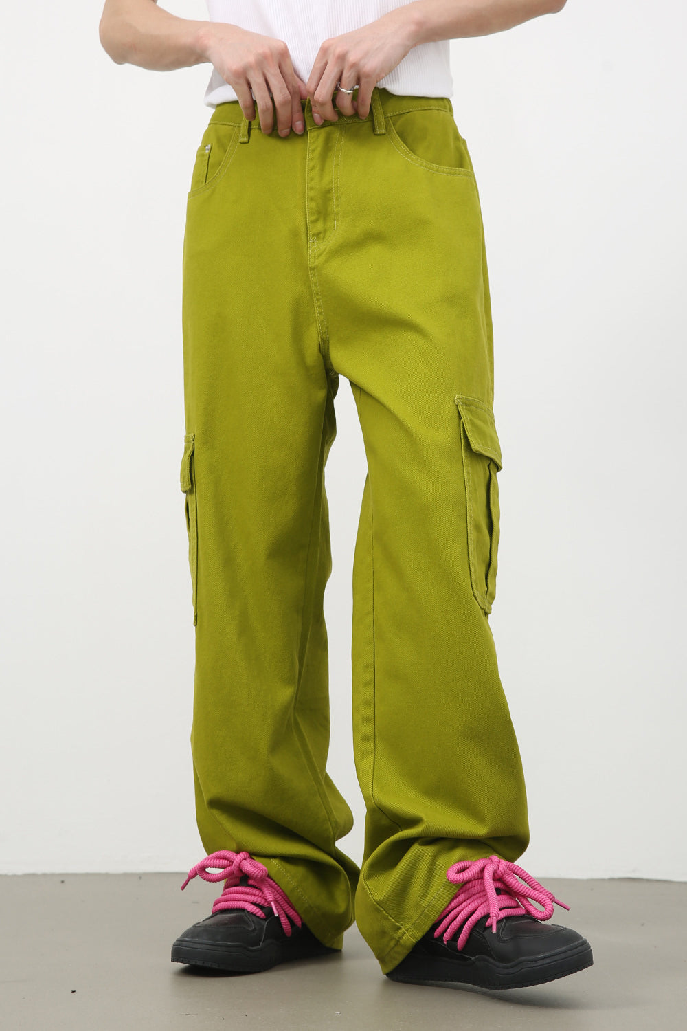 Pantalones cargo casuales de pierna ancha de moda