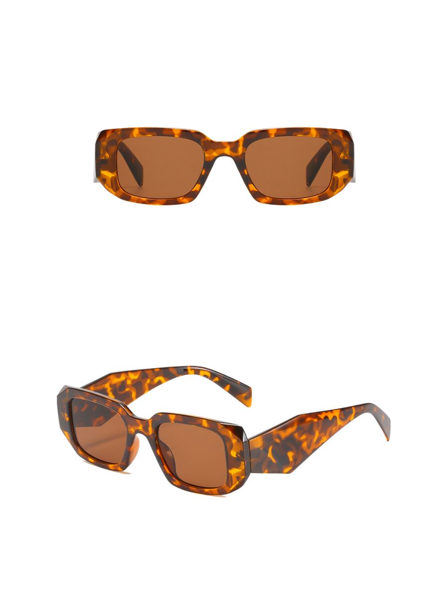 Catwalk Square Frame Sunglasses Pinchbox Leopard 